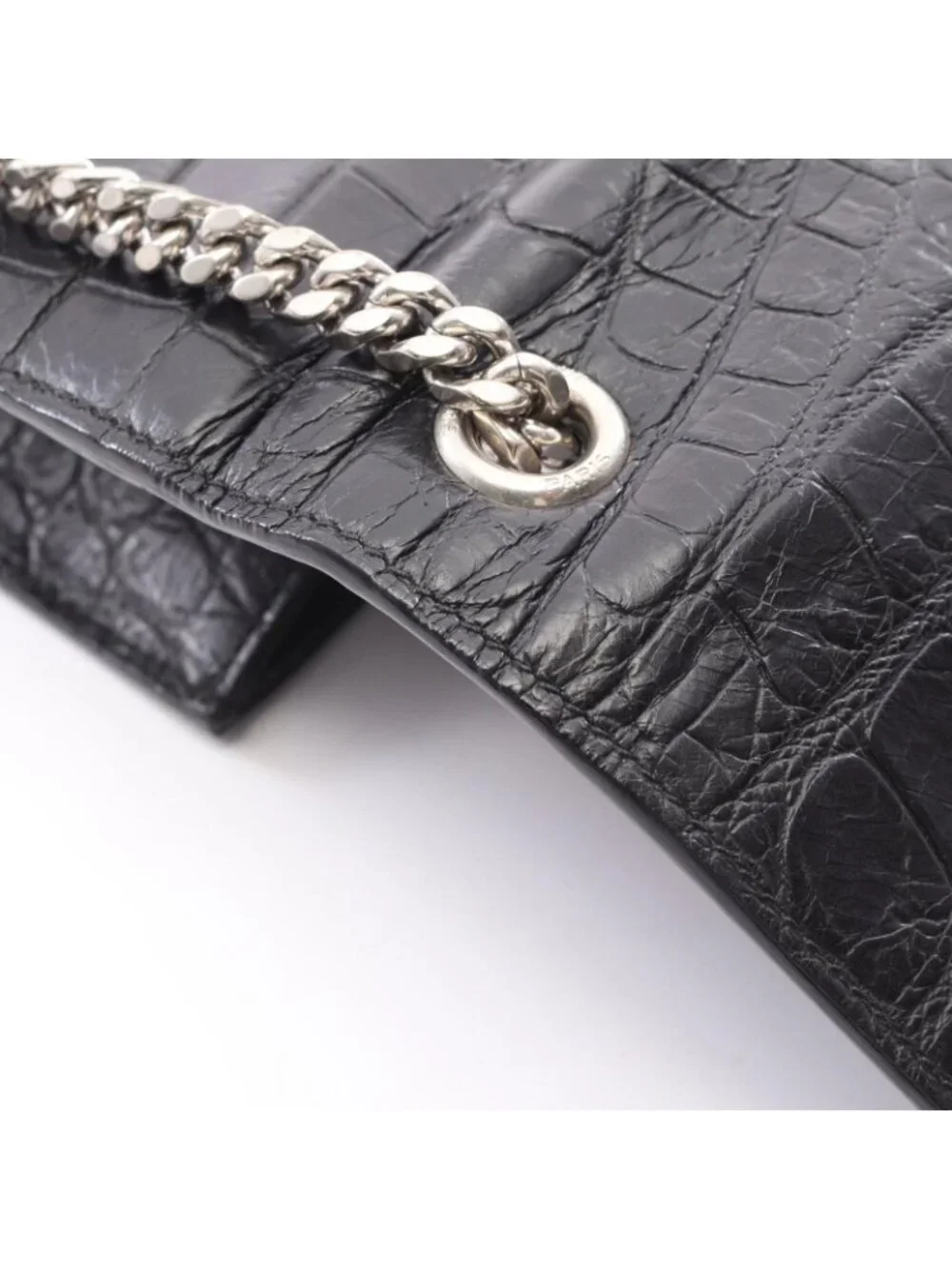 Saint Laurent Paris Shoulder Bag Kate Monogram Croco